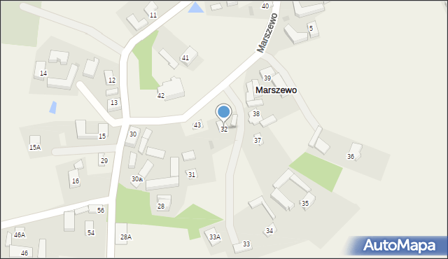 Marszewo, Marszewo, 32, mapa Marszewo