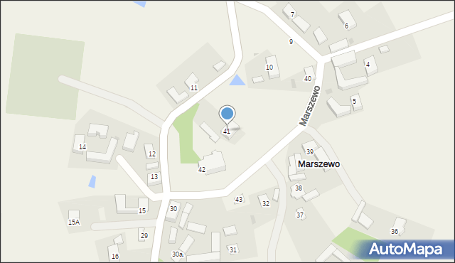 Marszewo, Marszewo, 41, mapa Marszewo