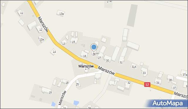 Marszów, Marszów, 26, mapa Marszów