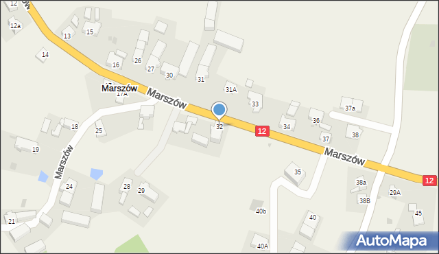 Marszów, Marszów, 32, mapa Marszów