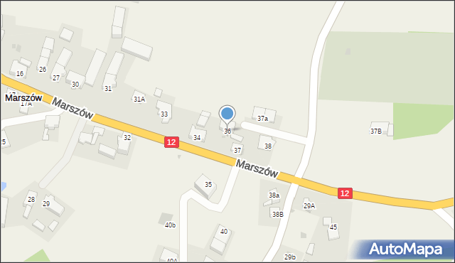 Marszów, Marszów, 36, mapa Marszów