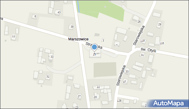 Marszowice, Marszowice, 15, mapa Marszowice