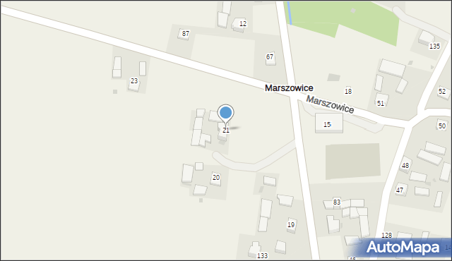 Marszowice, Marszowice, 21, mapa Marszowice