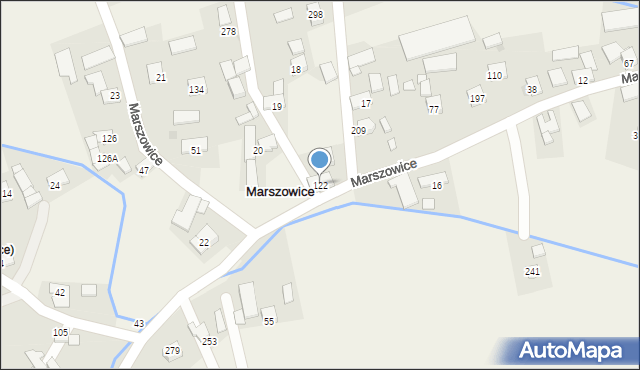 Marszowice, Marszowice, 122, mapa Marszowice