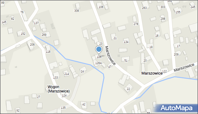 Marszowice, Marszowice, 126, mapa Marszowice
