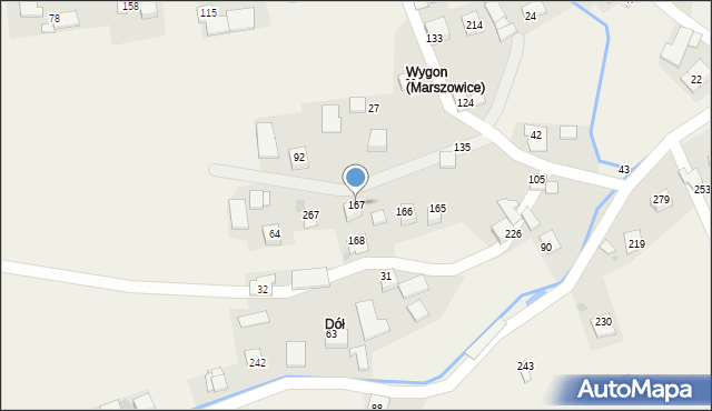 Marszowice, Marszowice, 167, mapa Marszowice