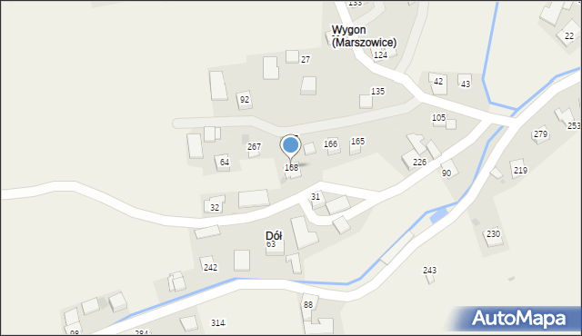 Marszowice, Marszowice, 168, mapa Marszowice