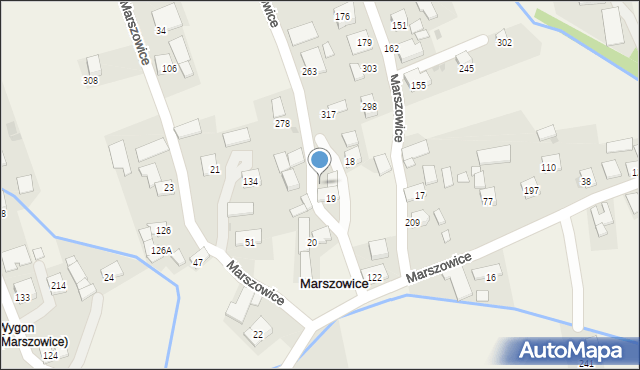 Marszowice, Marszowice, 19a, mapa Marszowice