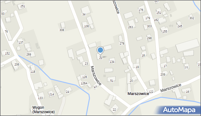 Marszowice, Marszowice, 21, mapa Marszowice