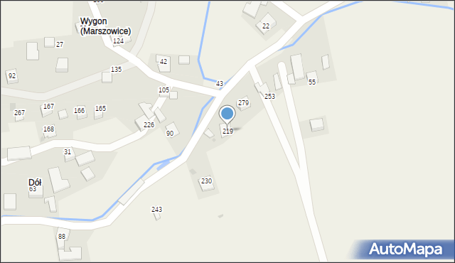 Marszowice, Marszowice, 219, mapa Marszowice