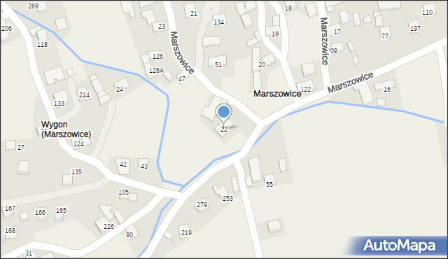 Marszowice, Marszowice, 22, mapa Marszowice