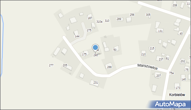 Marszowice, Marszowice, 240, mapa Marszowice