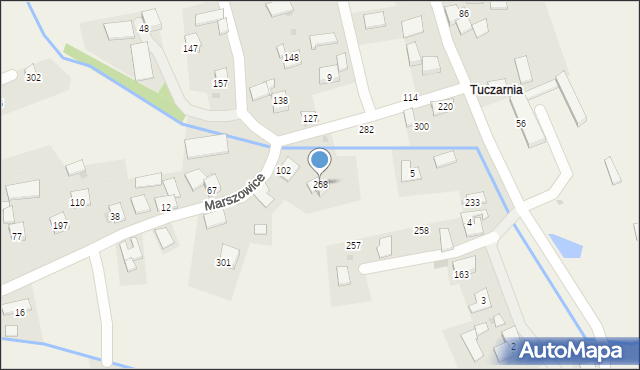 Marszowice, Marszowice, 268, mapa Marszowice
