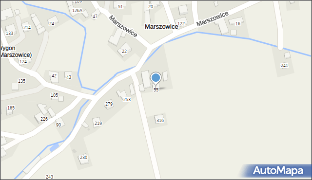 Marszowice, Marszowice, 55, mapa Marszowice