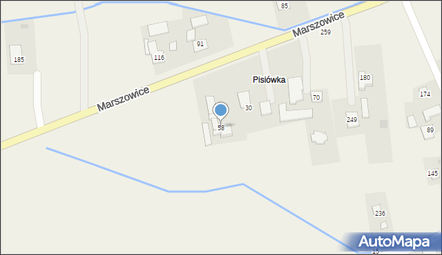 Marszowice, Marszowice, 58, mapa Marszowice