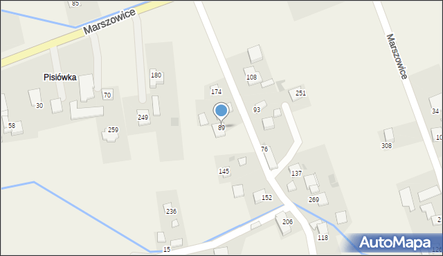 Marszowice, Marszowice, 89, mapa Marszowice