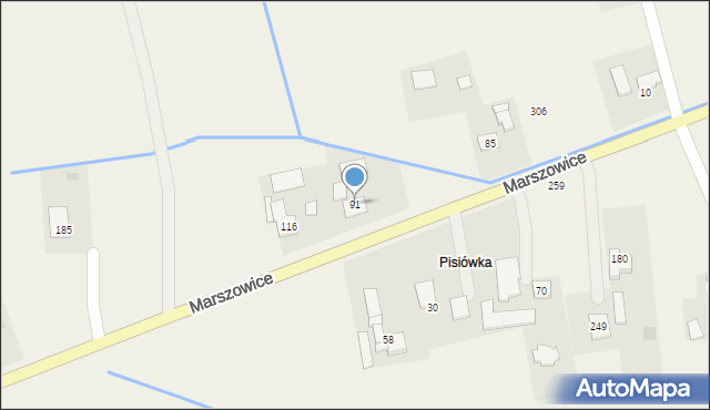 Marszowice, Marszowice, 91, mapa Marszowice