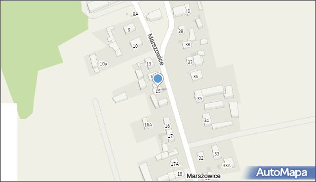 Marszowice, Marszowice, 15, mapa Marszowice