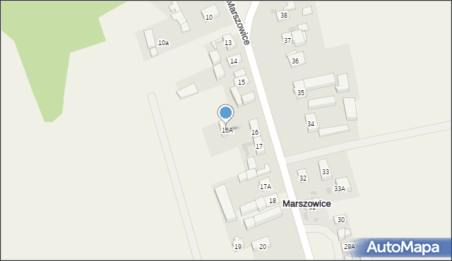 Marszowice, Marszowice, 16A, mapa Marszowice