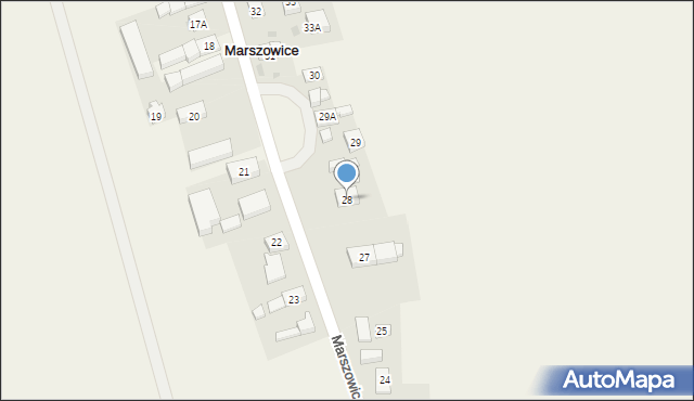 Marszowice, Marszowice, 28, mapa Marszowice