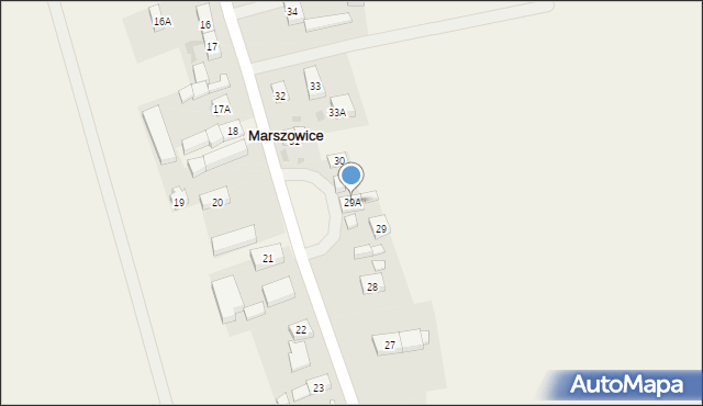 Marszowice, Marszowice, 29A, mapa Marszowice