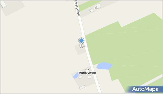 Marszywiec, Marszywiec, 11, mapa Marszywiec