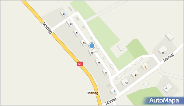 Martąg, Martąg, 5g, mapa Martąg