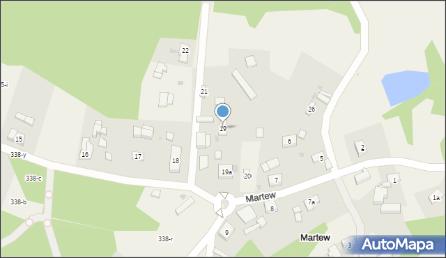 Martew, Martew, 19, mapa Martew