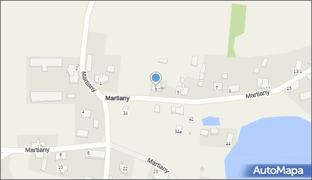 Martiany, Martiany, 3, mapa Martiany