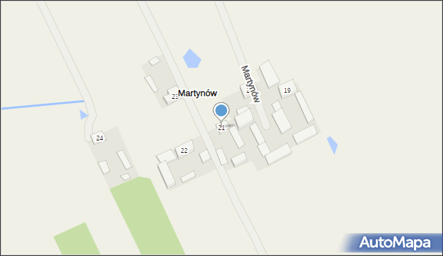 Martynów, Martynów, 21, mapa Martynów