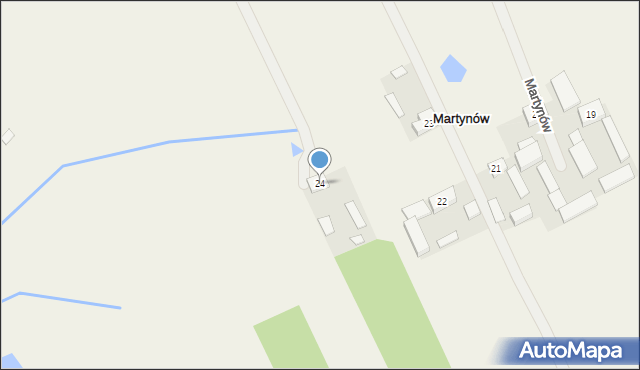 Martynów, Martynów, 24, mapa Martynów