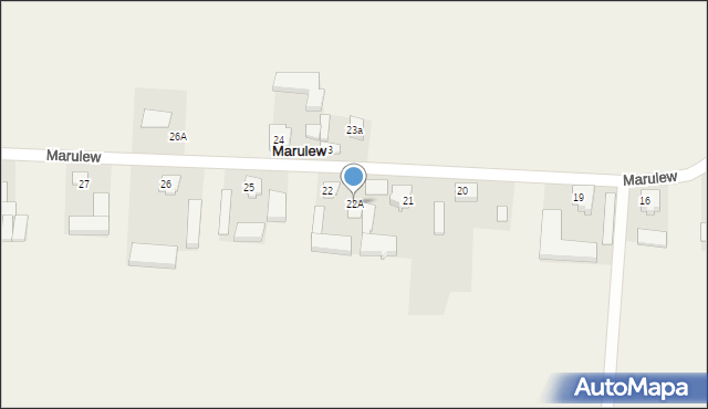 Marulew, Marulew, 22A, mapa Marulew