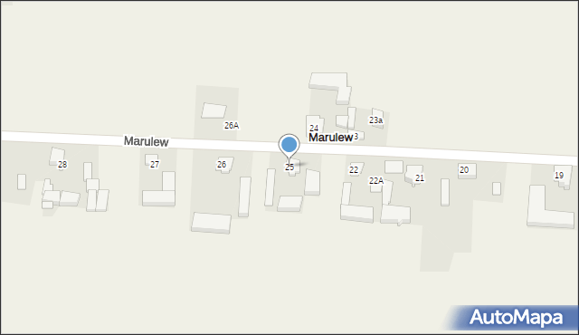 Marulew, Marulew, 25, mapa Marulew