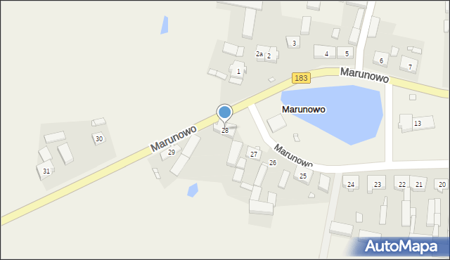 Marunowo, Marunowo, 28, mapa Marunowo