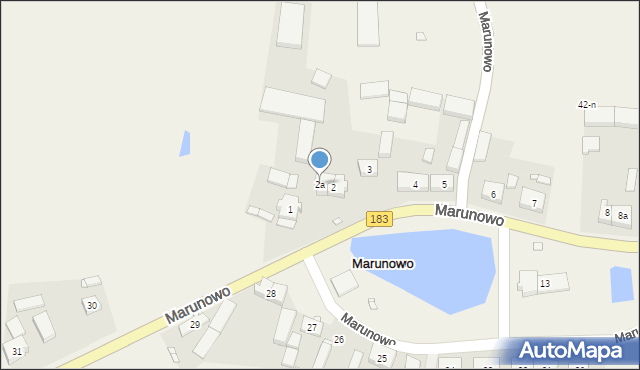 Marunowo, Marunowo, 2a, mapa Marunowo