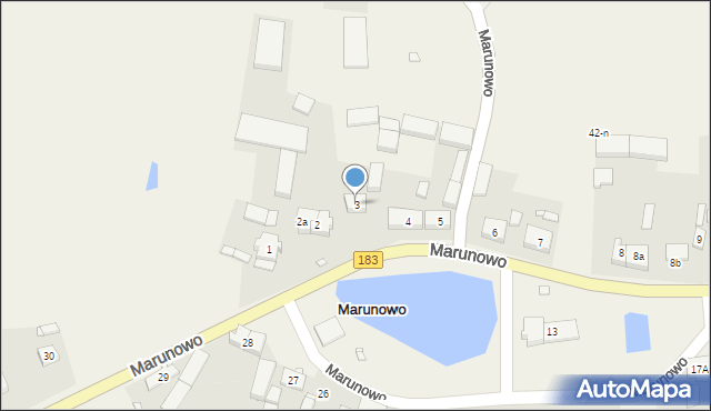 Marunowo, Marunowo, 3, mapa Marunowo