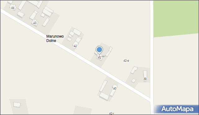 Marunowo, Marunowo, 41, mapa Marunowo