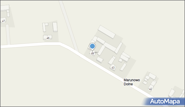 Marunowo, Marunowo, 44, mapa Marunowo
