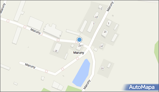 Maruny, Maruny, 13, mapa Maruny