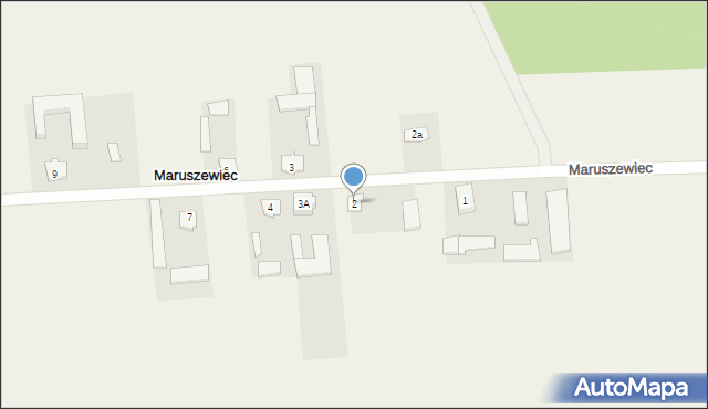 Maruszewiec, Maruszewiec, 2, mapa Maruszewiec