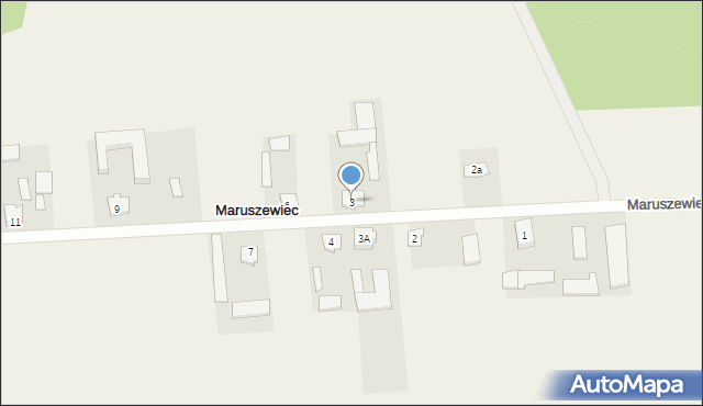 Maruszewiec, Maruszewiec, 3, mapa Maruszewiec