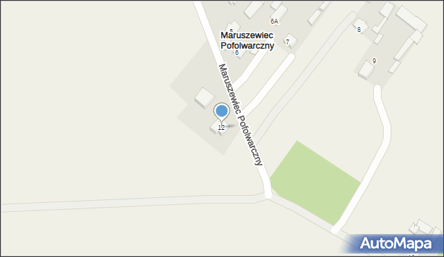 Maruszewiec Pofolwarczny, Maruszewiec Pofolwarczny, 12, mapa Maruszewiec Pofolwarczny