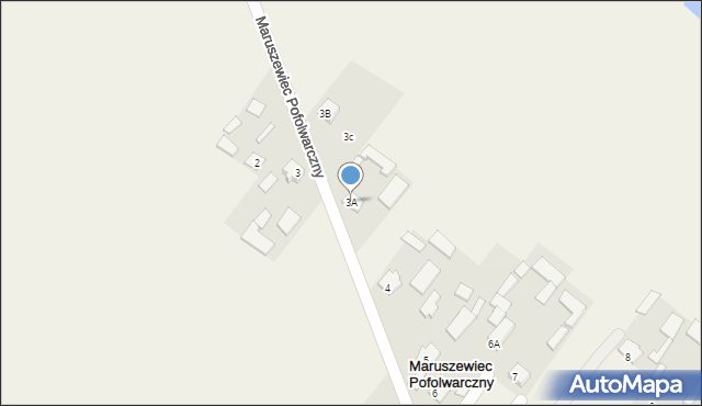 Maruszewiec Pofolwarczny, Maruszewiec Pofolwarczny, 3A, mapa Maruszewiec Pofolwarczny