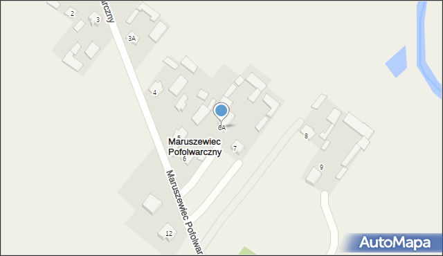 Maruszewiec Pofolwarczny, Maruszewiec Pofolwarczny, 6A, mapa Maruszewiec Pofolwarczny