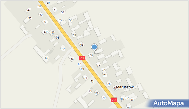 Maruszów, Maruszów, 68, mapa Maruszów