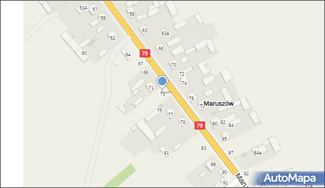 Maruszów, Maruszów, 73, mapa Maruszów