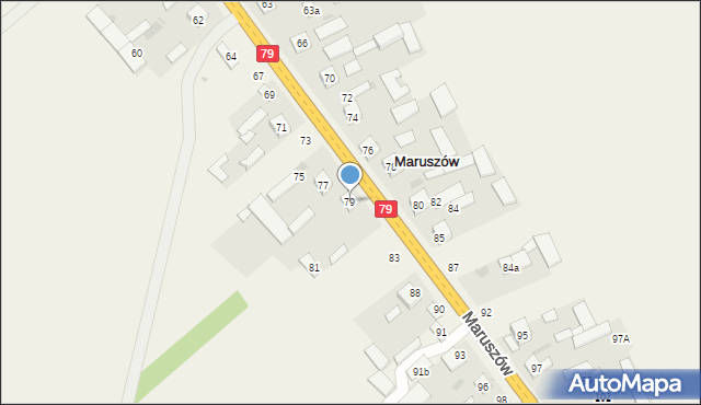 Maruszów, Maruszów, 79, mapa Maruszów