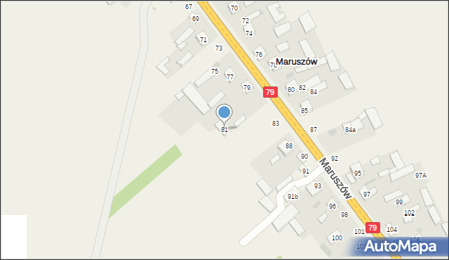 Maruszów, Maruszów, 81, mapa Maruszów