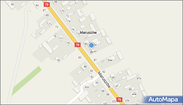 Maruszów, Maruszów, 85, mapa Maruszów