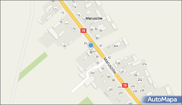 Maruszów, Maruszów, 88, mapa Maruszów